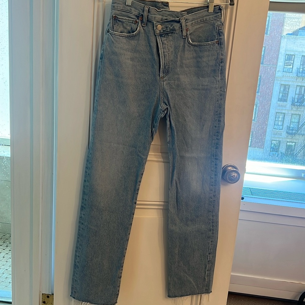 Agolde criss cross jean